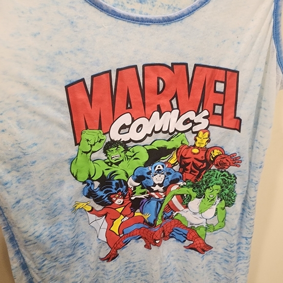 MARVEL Women's Tank Top Graphic Tee Size M (7-8) - Picture 7 of 10